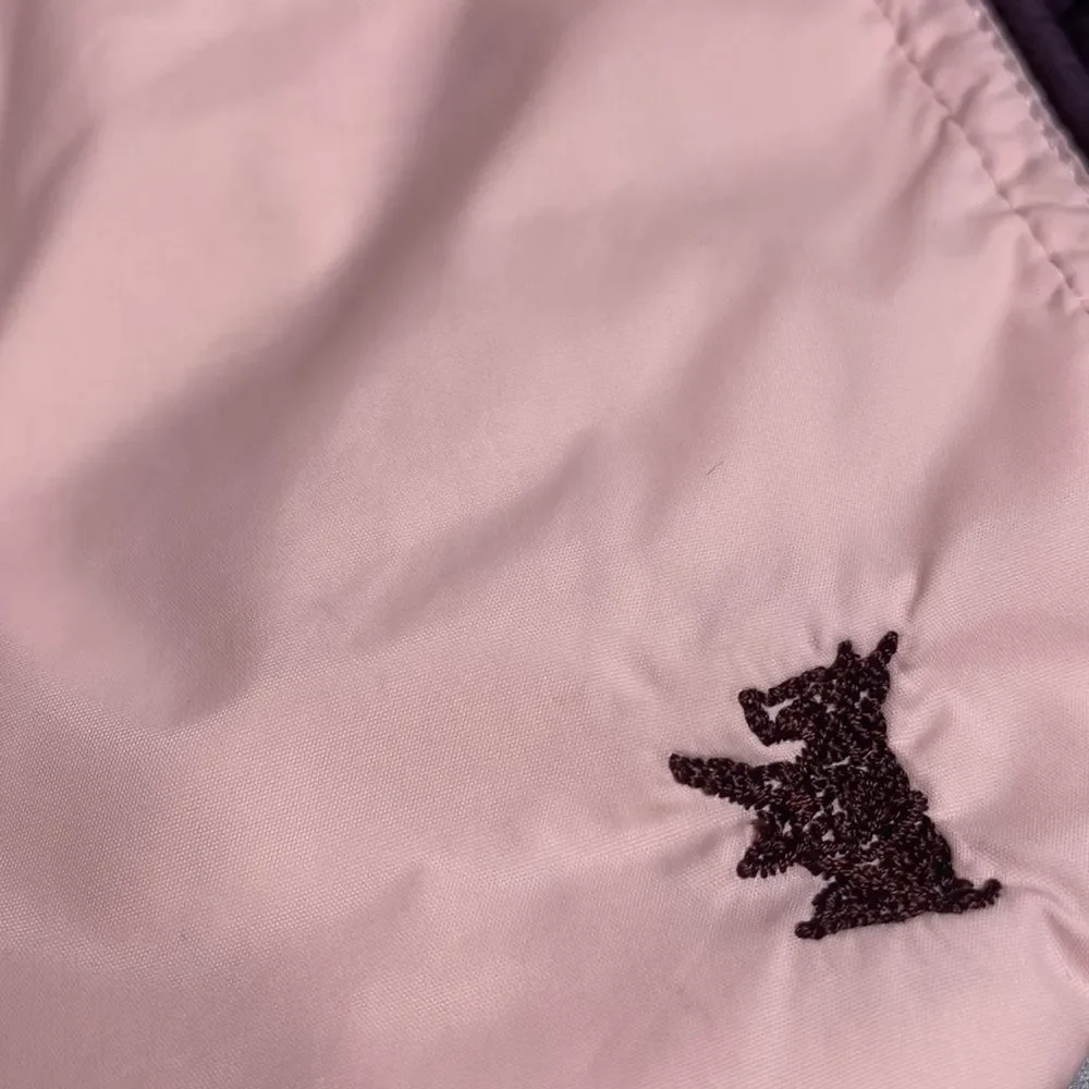 JUICY COUTURE Vintage Down Filled Dog Vest Reversible with Hood